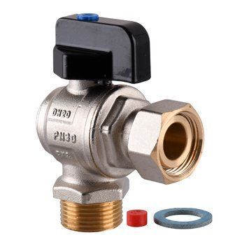 Кран кульовий котловий кутовий з накидною гайкою ARCO 3/4&Prime; 150814 000025807 фото