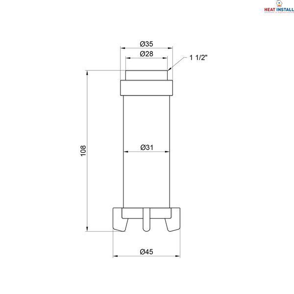 Фільтруючий картридж Icma для фільтрів 1"х1" 1/4 №752 SD00010283 фото