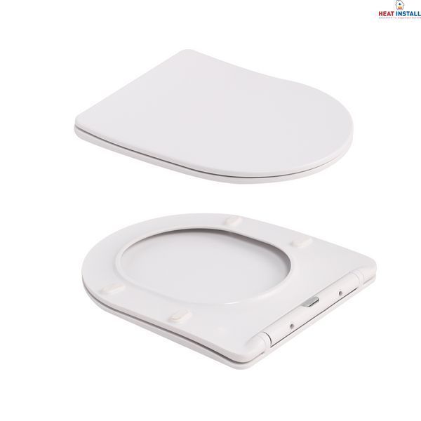 Унітаз підвісний Robin Ultra Quiet 490&times;365&times;325&nbsp;мм, Marble, з сидінням Slim Duroplast / Soft-close / Quick Release QT13332381АSMR Qtap SD00054281 фото