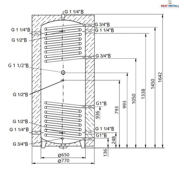 Теплоакумулятор Thermo Alliance TAI-11 500 60мм SD00047738 фото