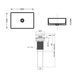 Раковина накладна Qtap Tern 610x350x135 мм, Stone grey, прямокутна, з донним клапаном QTTER188SG49789 SD00055913 фото 2