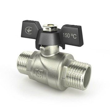 Кран кульовий Raftec BLACK DN20 ЗЗ 3/4" метелик DRB2121 67751 фото