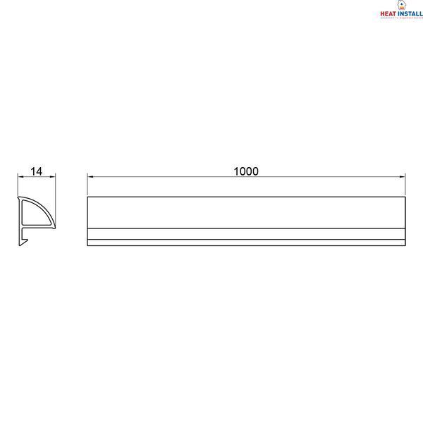 Декоративна планка для піддона та ванни Qtap Water cover WHI60101401 SD00045309 фото