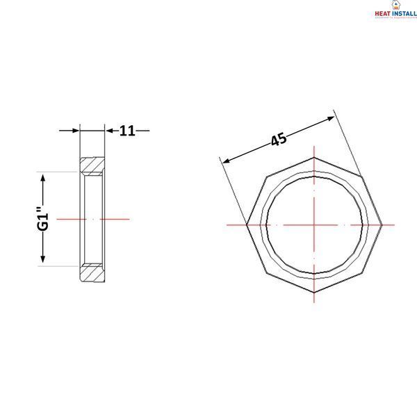 Контргайка чавунна 1" SD00025970 фото