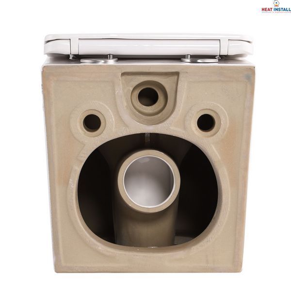 Унітаз підвісний Tern Ultra Quiet 490&times;365&times;325 мм, Marble, з сидінням Slim Duroplast / Soft-close / Quick Release QT17332303ASMR Qtap SD00054291 фото