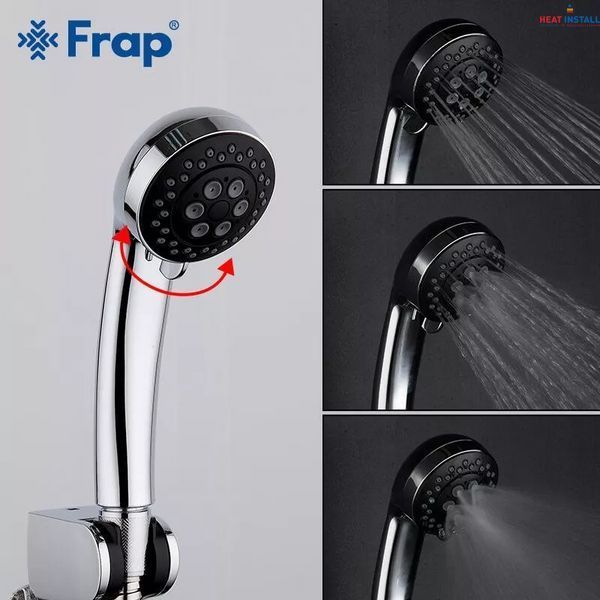 Змішувач для ванни Frap F3242, чорний/хром 1033665 фото
