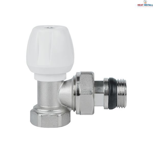Кран радіаторний Icma 1/2" з антипротіканням кутовий з ручкою №802+940 SD00005549 фото