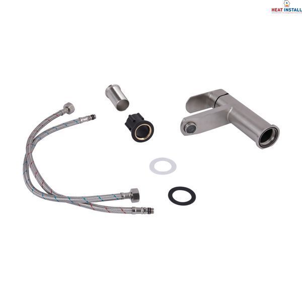 Змішувач для раковини Lidz Luna 001F (k35) LDLUN001FNKS46094 Nickel SD00052218 фото