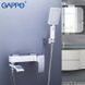 Змішувач для ванни GAPPO G3207-8, білий/хром 1033992 фото 2