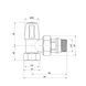 Кран радіаторний Icma 1/2" з антипротіканням кутовий без ручки №805+940 SD00017976 фото 3
