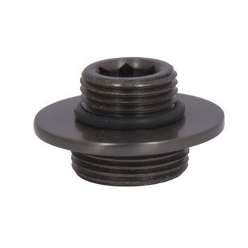 Гайка кріплення стійки Qtap (19,5х35х35) для душової системи Vlasta New Gunmetal Black PVD QTVLA1953535GMB49700 SD00055824 фото