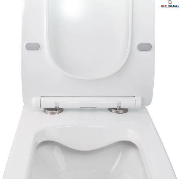 Готове рішення Qtap для ванної кімнати: підвісний унітаз Crow Rimless 520х360х290 + комплект інсталяції Nest 4 в 1 (кругла клавіша Chrome) SD00042988 фото