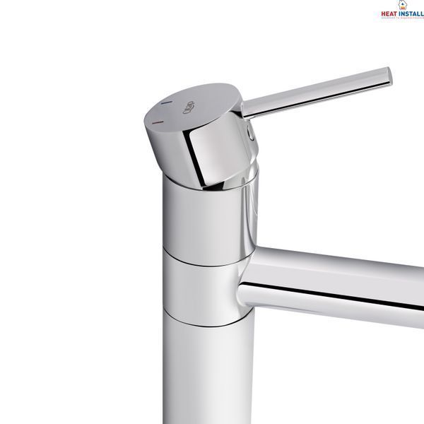 Змішувач для раковини Qtap Spring з поворотним виливом високий QTSPRCRM001XL Chrome SD00041839 фото