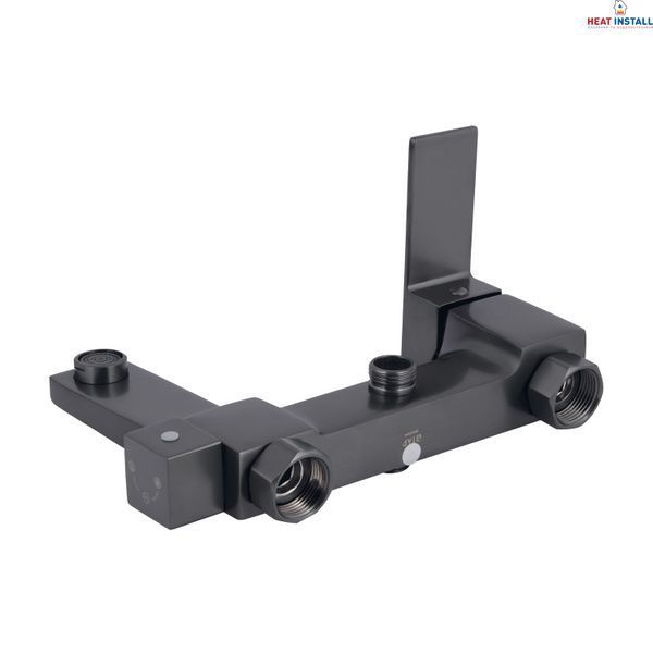 Душова система універсальна Qtap Gemini на три споживача (з виливом) QTGEM111GMB45688 Gunmetal Black PVD SD00051812 фото