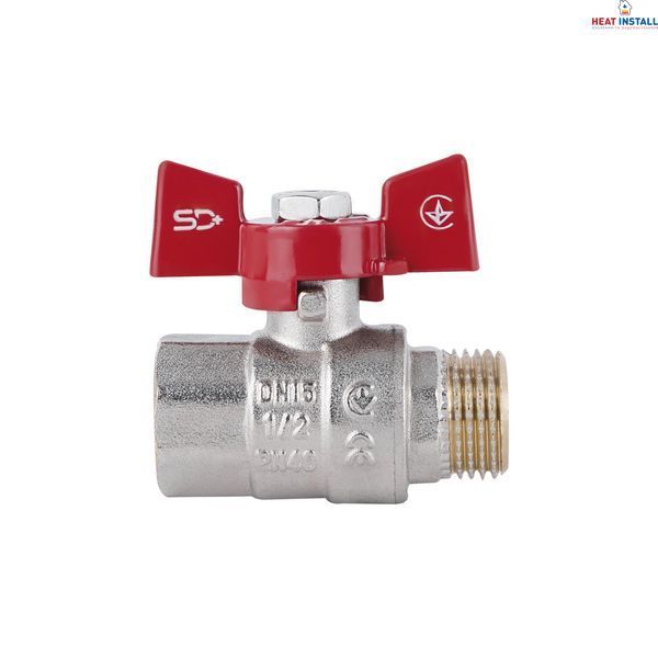 Кран кульовий Thermo Alliance Standart 1/2" ВЗ для води (метелик) SD607NW15PN40 SD00021332 фото