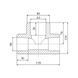 Трійник PPR Blue Ocean 90х63х90 редукційний SD00009232 фото 1