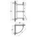 Полиця кутова Lidz Oreo 1003 скляна 3 ярусна LDORE1003CRM22182 Chrome SD00028279 фото 3