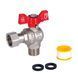Кран кульовий з накидною гайкою SD Forte1/2" ВЗ для води кутовий SF224W15 SD00017977 фото 5