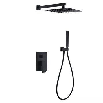 Вбудована душова система WEZER PRO17B-02-BLACK, нержавіюча сталь, чорний 1044128 фото