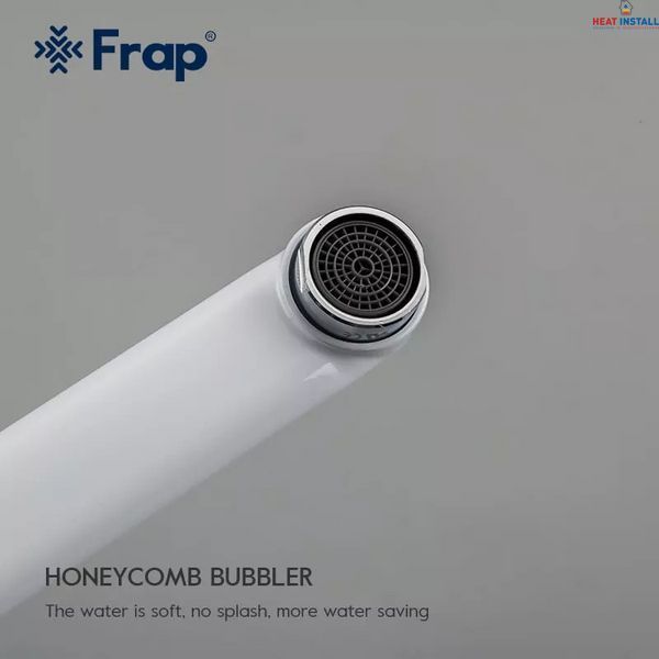 Змішувач для ванни Frap F2249, білий/хром 1033670 фото