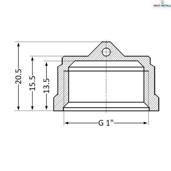 Заглушка Thermo Alliance Standart 1" ВР SD40225 SD00047799 фото