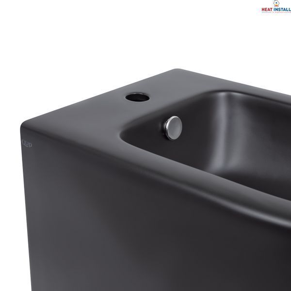 Біде підлогове Qtap Robin 565x360x405 Matt black QT13442141CMB SD00043834 фото