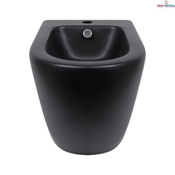 Біде підлогове Qtap Robin 565x360x405 Matt black QT13442141CMB SD00043834 фото
