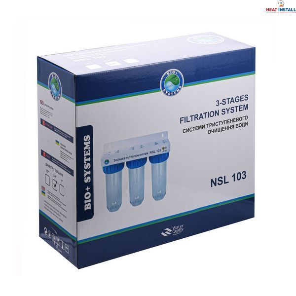 Система 3-х ступеневого очищення Bio+ systems NSL103, 3/4&Prime; 000018052 фото