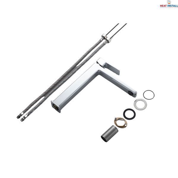Змішувач латунний для раковини Lidz Orion 001FH високий (k25) LDORI001FHCRM48096 Chrome SD00054220 фото