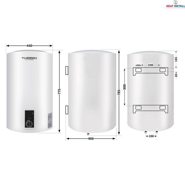 Водонагрівач електричний Thermo Alliance 80 л вертикальний, сухий ТЕН 2,0 кВт D80V20J3(D)K SD00042040 фото
