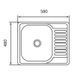 Кухонна мийка Brinex 5848 0,8 мм Micro Decor (BRIN5848MDEC08) SD00054090 фото 11