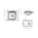 Кухонна мийка Brinex 5848 0,8 мм Micro Decor (BRIN5848MDEC08) SD00054090 фото 2