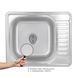 Кухонна мийка Brinex 5848 0,8 мм Micro Decor (BRIN5848MDEC08) SD00054090 фото 3