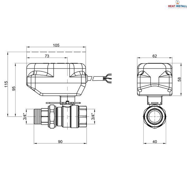 Кран кульовий зонний Icma 3/4" №341 SD00010541 фото