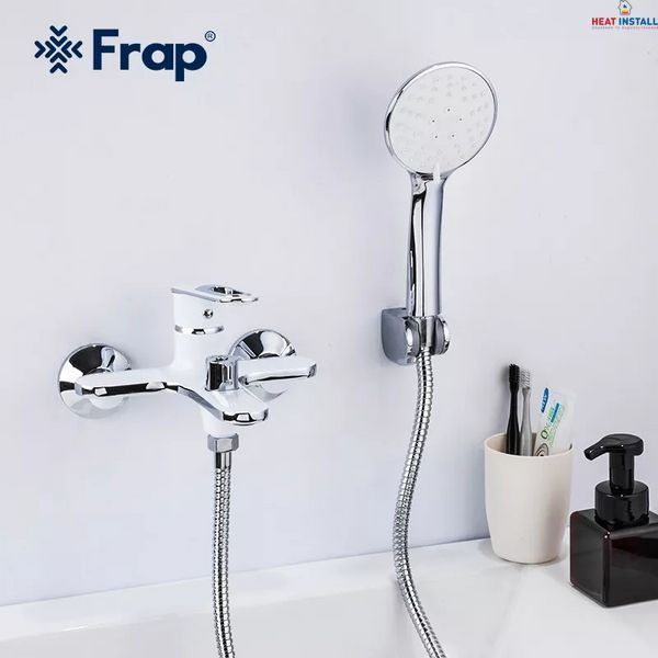 Змішувач для ванни Frap F3249, білий/хром 1033735 фото