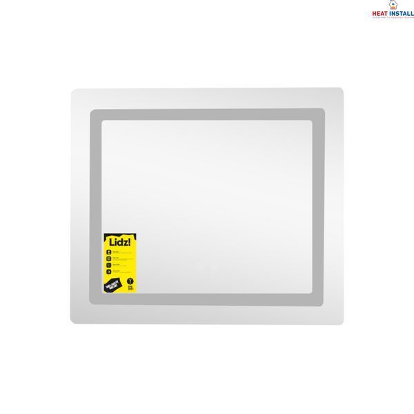 Дзеркало Lidz Kubis (KU2) 600х700 з LED-підсвічуванням Touch, з антизапотіванням, з димером, рег. яскравості LDKU60070049286 SD00055410 фото