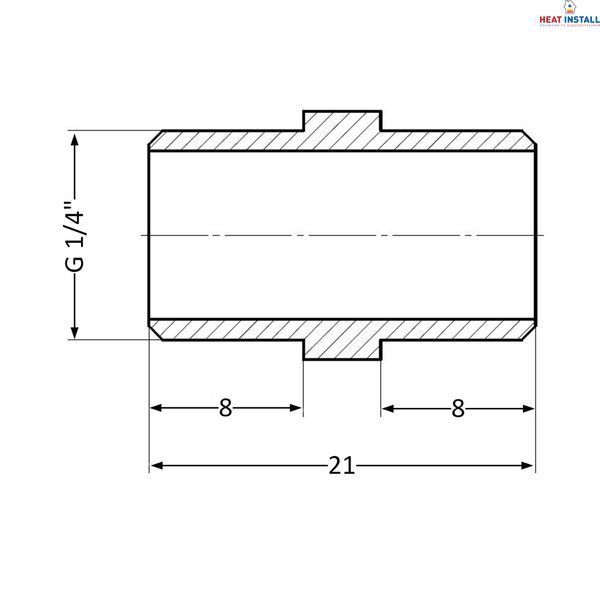 Ніпель Thermo Alliance Standart 1/4" ЗР SD40766 SD00047811 фото