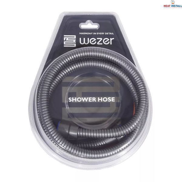 Душовий шланг WEZER WKR-008-150GG, 150 см, збройова сталь 1046291 фото
