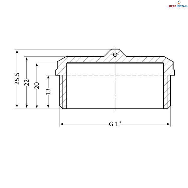 Заглушка Thermo Alliance Standart 1" ЗР SD40325 SD00047804 фото
