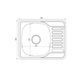 Кухонна мийка Brinex 5848 0,8 мм Satin (BRIN5848SAT08) SD00054091 фото 1