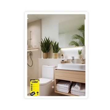 Дзеркало Lidz Orion (OR2) 600х800 з LED-підсвічуванням Touch, з антизапотіванням, з димером, рег. яскравості LDOR60080049292 SD00055416 фото
