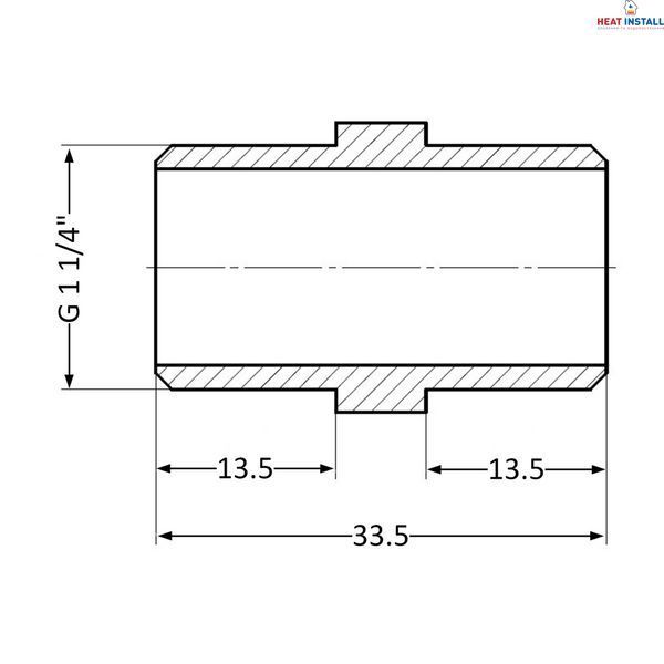Ніпель Thermo Alliance Standart 1&nbsp;1/4" ЗР SD4073232 SD00047816 фото