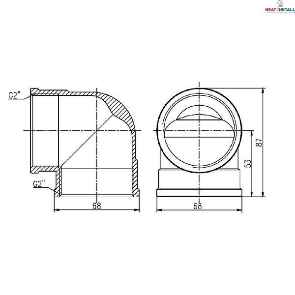 Кут Thermo Alliance Forte 2" ВВ SF36850 SD00002692 фото
