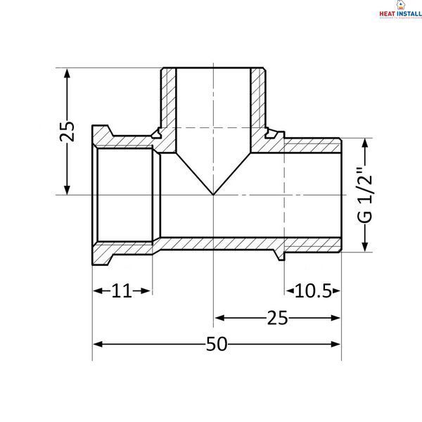 Трійник Thermo Alliance Standart 1/2" ВЗЗ SD41415 SD00047857 фото