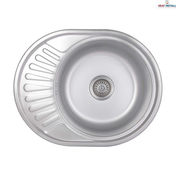Кухонна мийка Brinex 5745 0,8 мм Satin (BRIN5745SAT08) SD00054088 фото