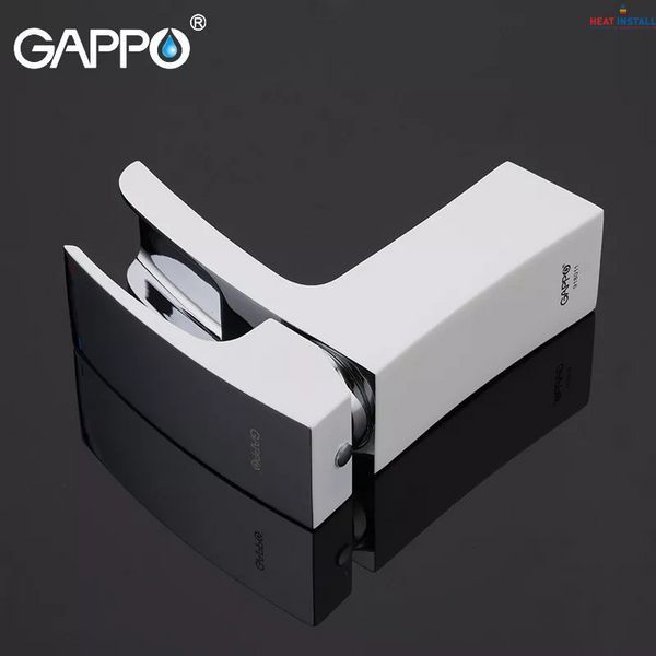 Змішувач для умивальника GAPPO G1007-30, білий/хром 1033996 фото