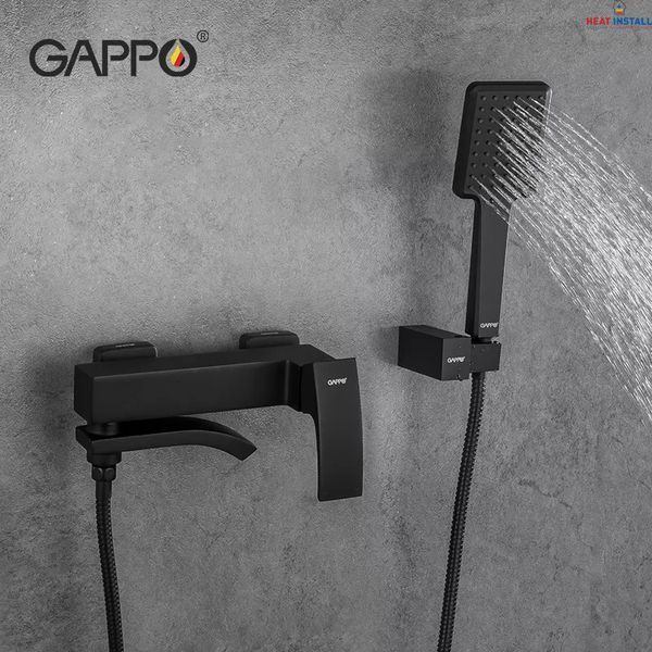 Змішувач для ванни GAPPO G3207-6, чорний 1042416 фото