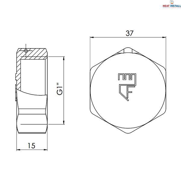 Заглушка Thermo Alliance Forte 1" ВР SF35225 SD00002511 фото