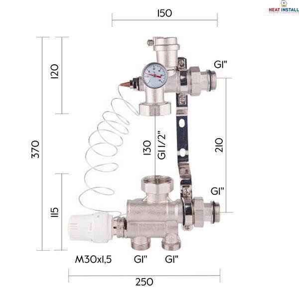 Змішувальна група Thermo Alliance Standart 1" SF007W25 SD00039978 фото