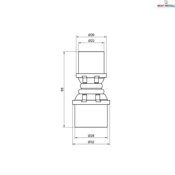 Муфта прес Icma 26х20 №400 SD00006298 фото